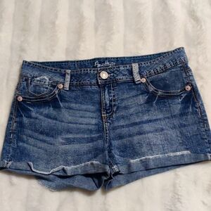 Amethyst Distressed Jean Shorts